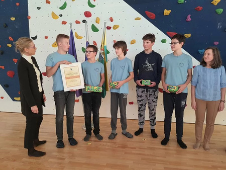 Sprejem mladih planincev in podelitev priznanja županje 1